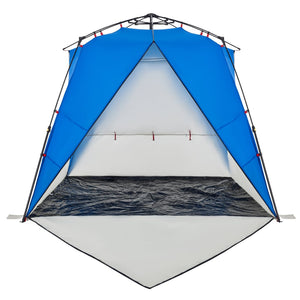 vidaXL Beach Tent 4-Person Azure Blue Quick Release Waterproof