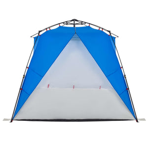 vidaXL Beach Tent 4-Person Azure Blue Quick Release Waterproof