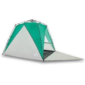 vidaXL Beach Tent 4-Person Sea Green Quick Release Waterproof