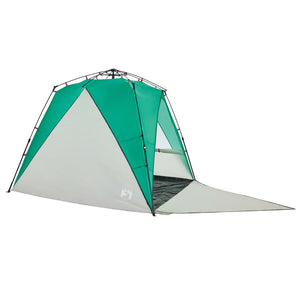 vidaXL Beach Tent 4-Person Sea Green Quick Release Waterproof