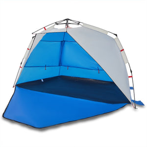 vidaXL Beach Tent 3-Person Azure Blue Quick Release Waterproof