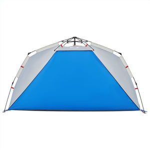 vidaXL Beach Tent 3-Person Azure Blue Quick Release Waterproof