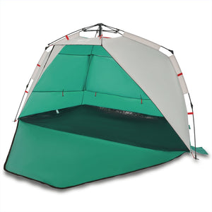 vidaXL Beach Tent 3-Person Sea Green Quick Release Waterproof