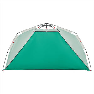 vidaXL Beach Tent 3-Person Sea Green Quick Release Waterproof