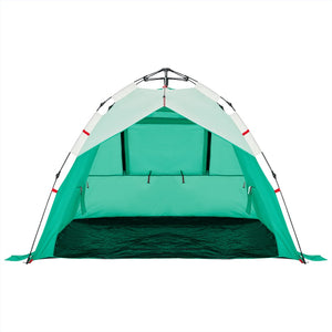 vidaXL Beach Tent 3-Person Sea Green Quick Release Waterproof