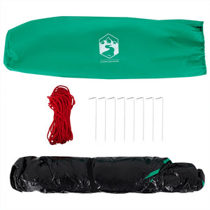 vidaXL Beach Tent 3-Person Sea Green Quick Release Waterproof