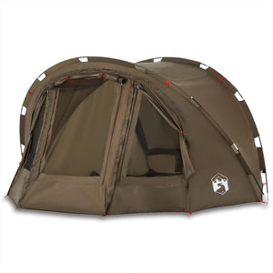 vidaXL Fishing Tent 4-Person Olive Green Waterproof