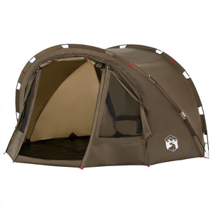 vidaXL Fishing Tent 4-Person Olive Green Waterproof