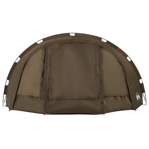 vidaXL Fishing Tent 4-Person Olive Green Waterproof