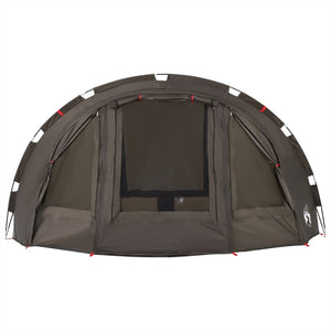 vidaXL Fishing Tent 4-Person Brown Waterproof