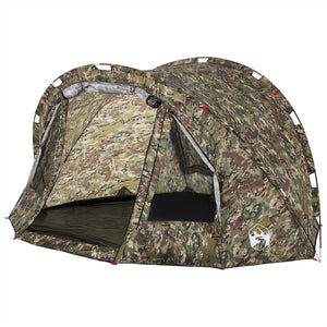 vidaXL Fishing Tent 4-Person Camouflage Waterproof