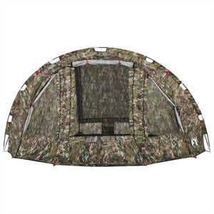 vidaXL Fishing Tent 4-Person Camouflage Waterproof