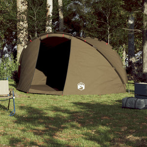 vidaXL Fishing Tent 5-Person Olive Green Waterproof