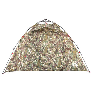 vidaXL Fishing Tent 4-Person Camouflage Quick Release