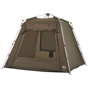 vidaXL Fishing Tent 4-Person Olive Green Quick Release