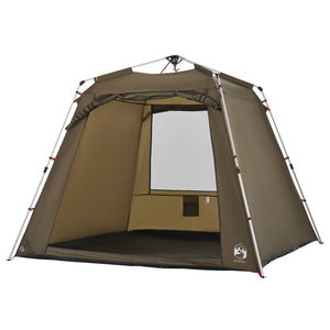 vidaXL Fishing Tent 4-Person Olive Green Quick Release