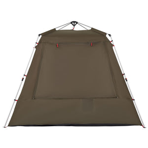 vidaXL Fishing Tent 4-Person Olive Green Quick Release