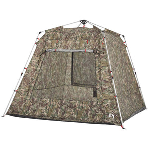 vidaXL Fishing Tent 4-Person Camouflage Quick Release