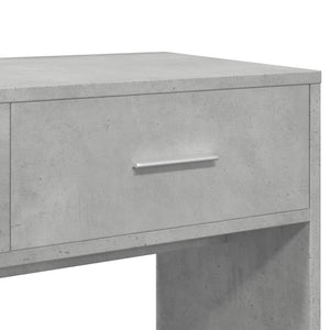 vidaXL 3 Piece Dressing Table Set Concrete Grey Engineered Wood