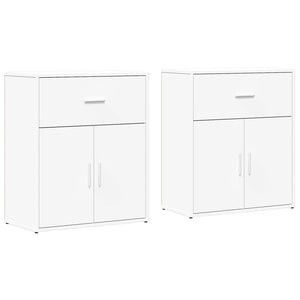 vidaXL Sideboards 2 pcs White 60x31x70 cm Engineered Wood