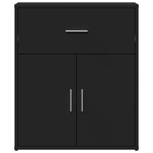 vidaXL Sideboards 2 pcs Black 60x31x70 cm Engineered Wood