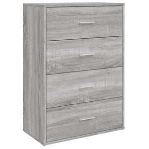 vidaXL Sideboards 2 pcs Grey Sonoma 60x31x84 cm Engineered Wood