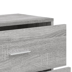 vidaXL Sideboards 2 pcs Grey Sonoma 60x31x84 cm Engineered Wood