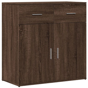 vidaXL Sideboards 2 pcs Brown Oak 79x38x80 cm Engineered Wood