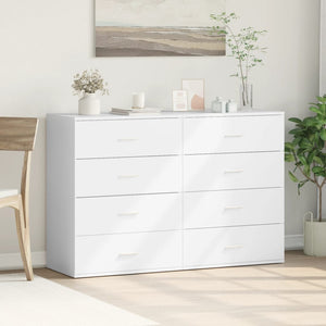 vidaXL Sideboards 2 pcs White 60x39x80 cm Engineered Wood