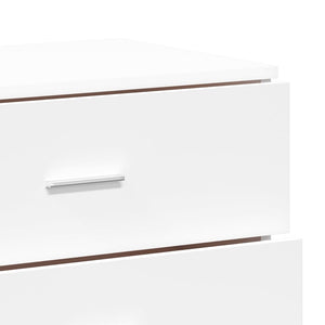 vidaXL Sideboards 2 pcs White 60x39x80 cm Engineered Wood