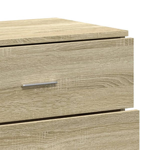 vidaXL Sideboards 2 pcs Sonoma Oak 60x39x80 cm Engineered Wood