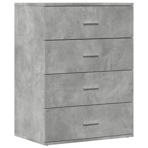 vidaXL Sideboards 2 pcs Concrete Grey 60x39x80 cm Engineered Wood