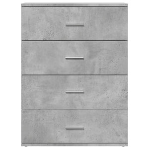 vidaXL Sideboards 2 pcs Concrete Grey 60x39x80 cm Engineered Wood