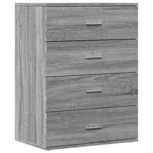 vidaXL Sideboards 2 pcs Grey Sonoma 60x39x80 cm Engineered Wood