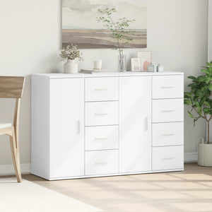 vidaXL Sideboards 2 pcs White 59x39x80 cm Engineered Wood