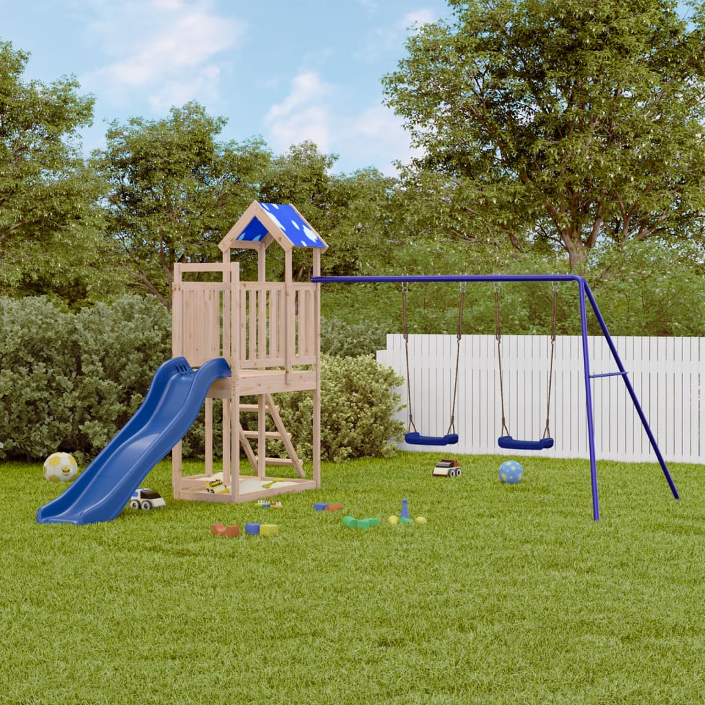 vidaXL Outdoor Playset Solid Wood Pine