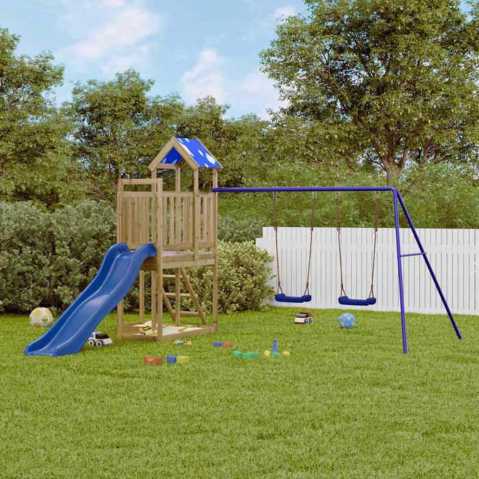 vidaXL Outdoor Playset Impregnated Wood Pine