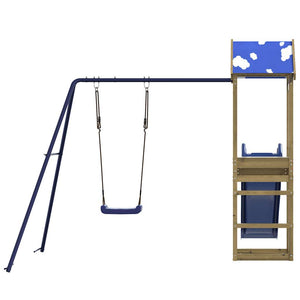 vidaXL Outdoor Playset Impregnated Wood Pine