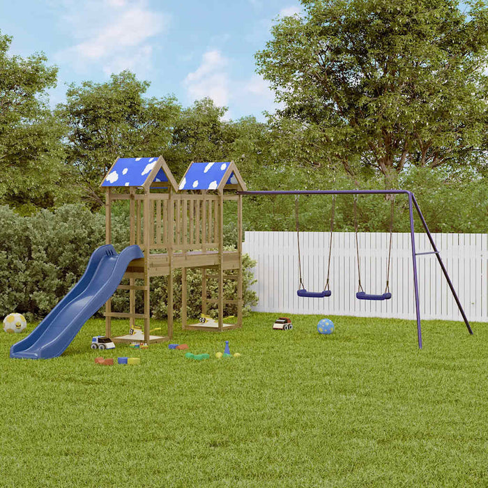 vidaXL Outdoor Playset Impregnated Wood Pine