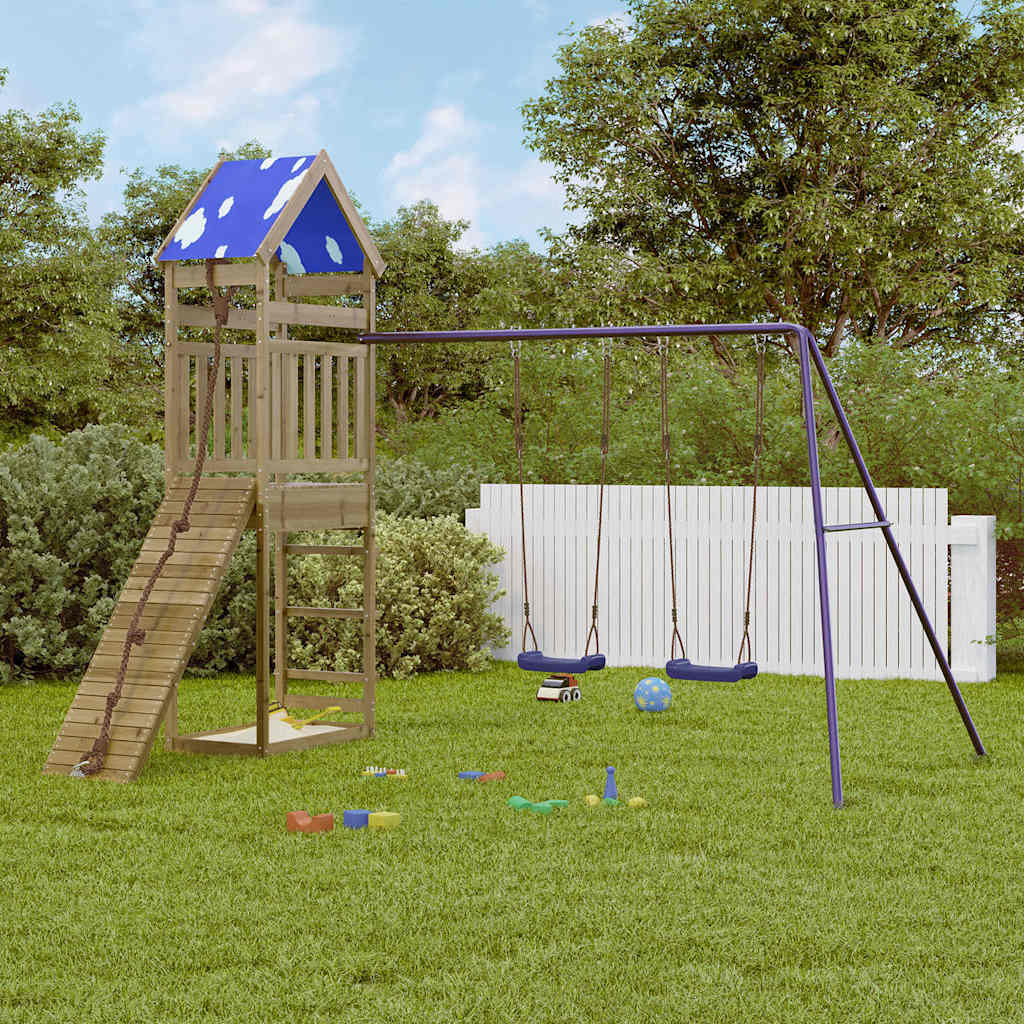 vidaXL Outdoor Playset Impregnated Wood Pine