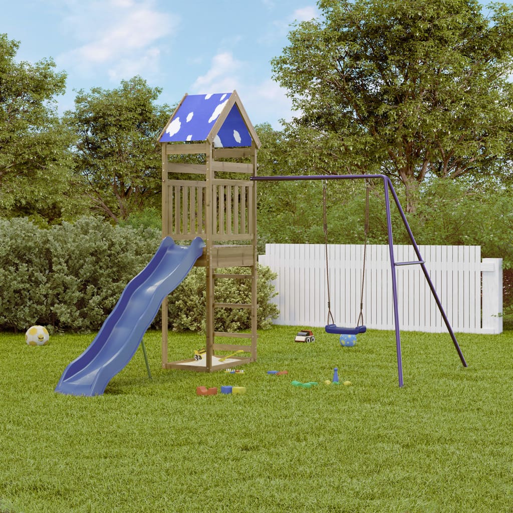 vidaXL Outdoor Playset Impregnated Wood Pine