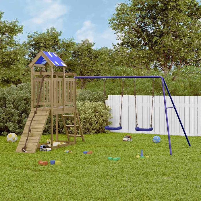 vidaXL Outdoor Playset Impregnated Wood Pine