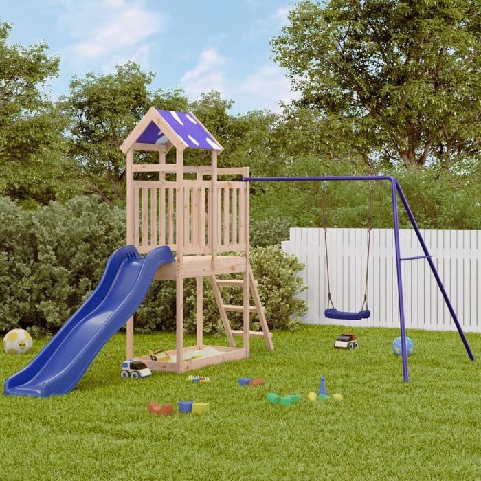 vidaXL Outdoor Playset Solid Wood Pine