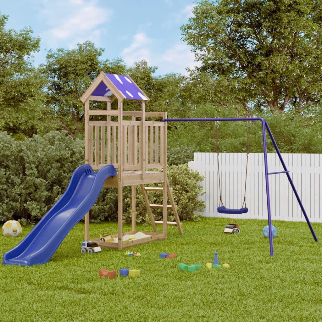 vidaXL Outdoor Playset Impregnated Wood Pine