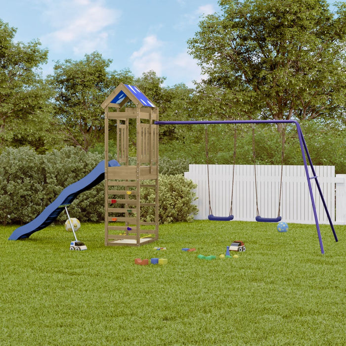 vidaXL Outdoor Playset Impregnated Wood Pine