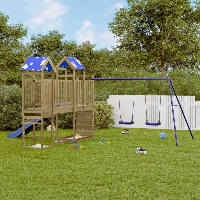 vidaXL Outdoor Playset Impregnated Wood Pine