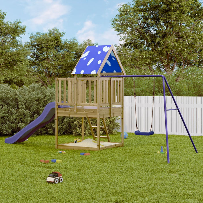 vidaXL Outdoor Playset Impregnated Wood Pine