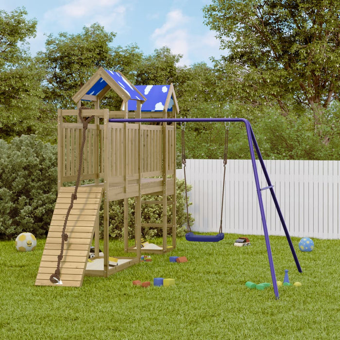 vidaXL Outdoor Playset Impregnated Wood Pine