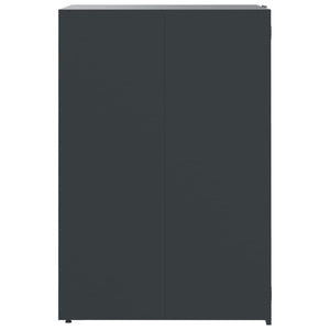 vidaXL Wheelie Bin Storage for 2 Bins Anthracite 138x79x117 cm Steel