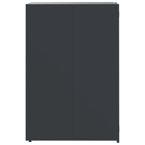 vidaXL Wheelie Bin Storage for 4 Bins Anthracite 276x79x117 cm Steel